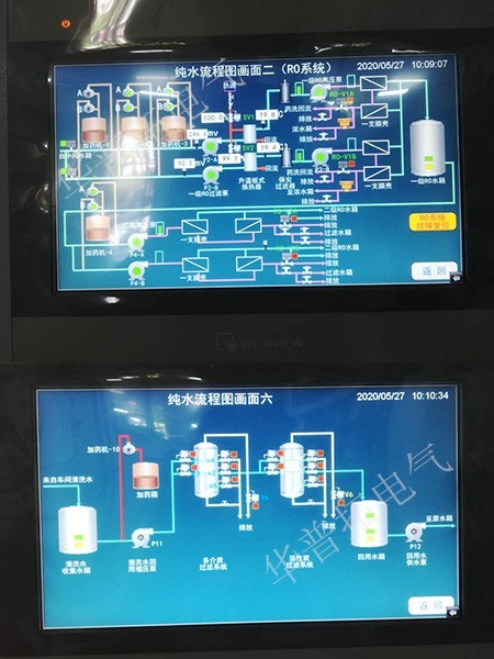 纯水plc自控柜编程画面